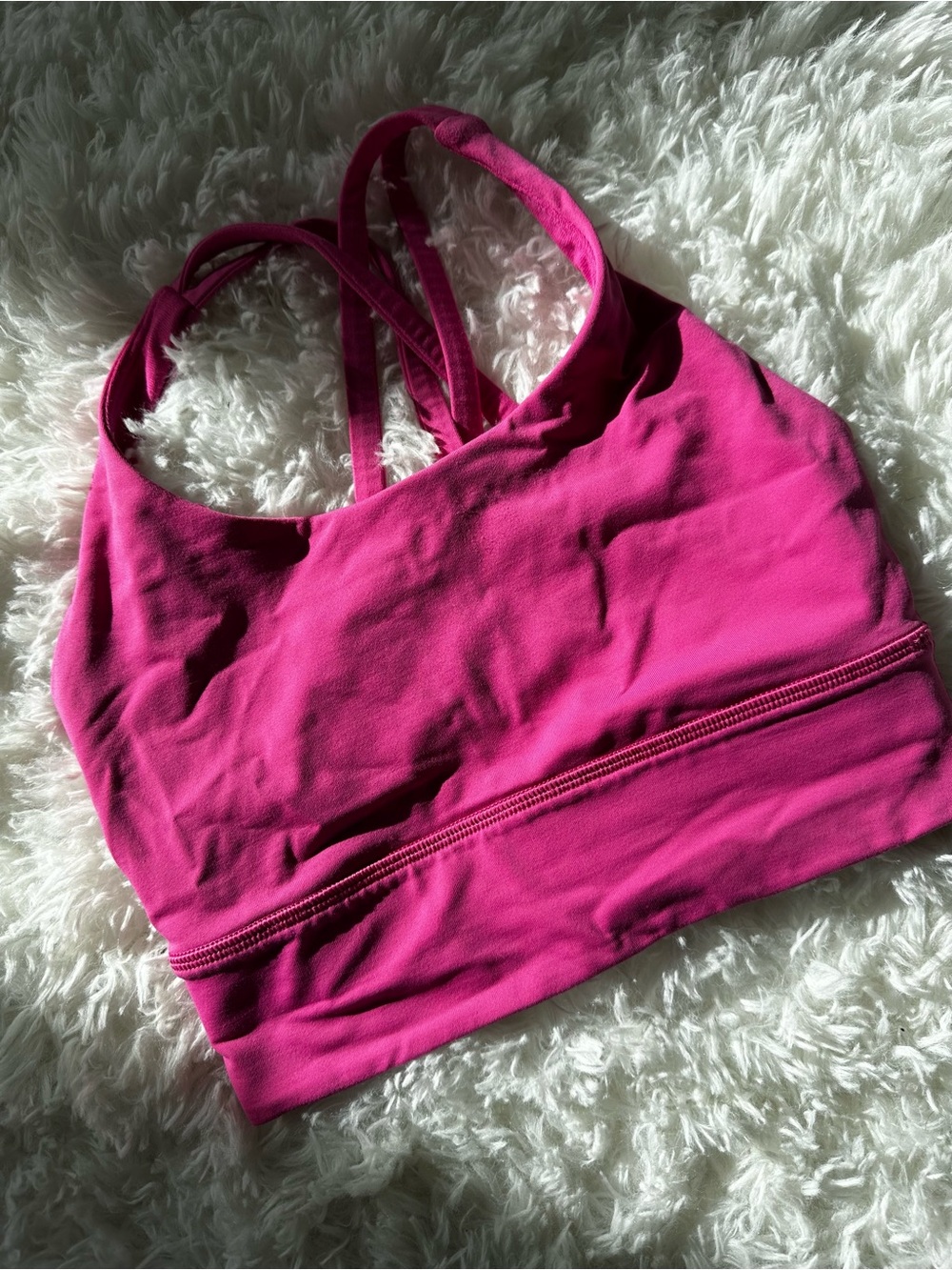 lululemon athletica Pink Strappy Sports Bra